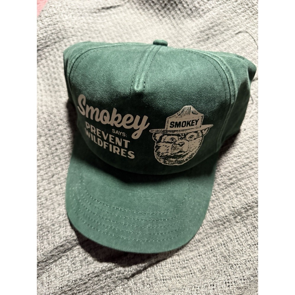 American Needle Smokey The Bear Smokey Says Prevent Wildfires Hat Green